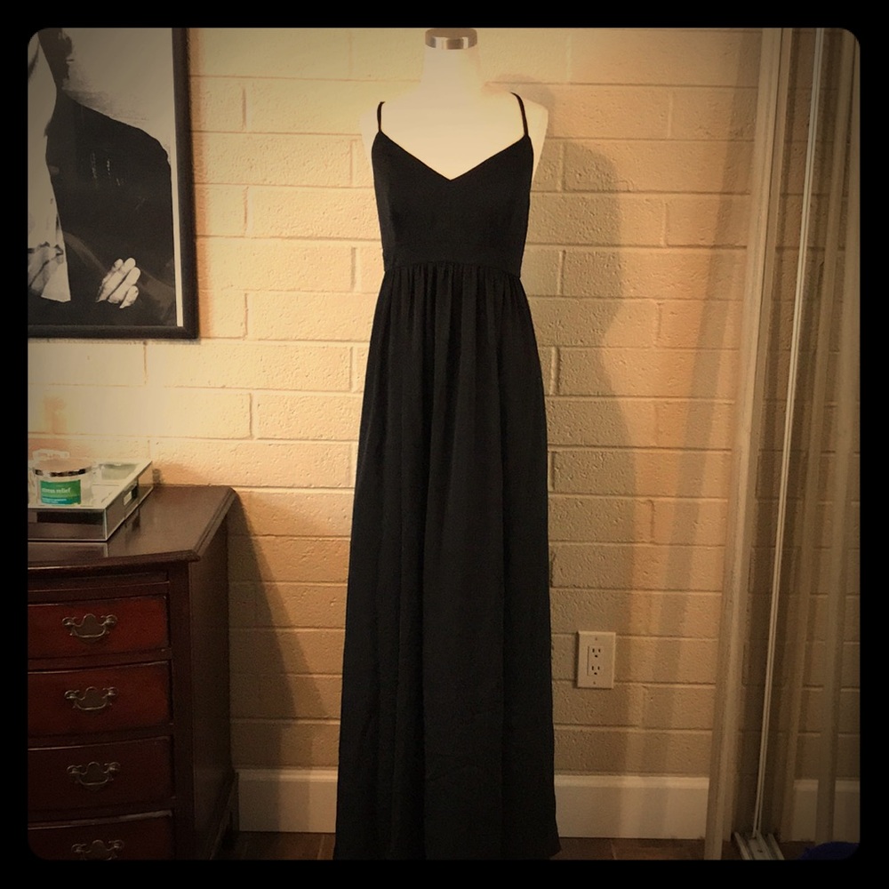 Beautiful Jcrew black maxi dress